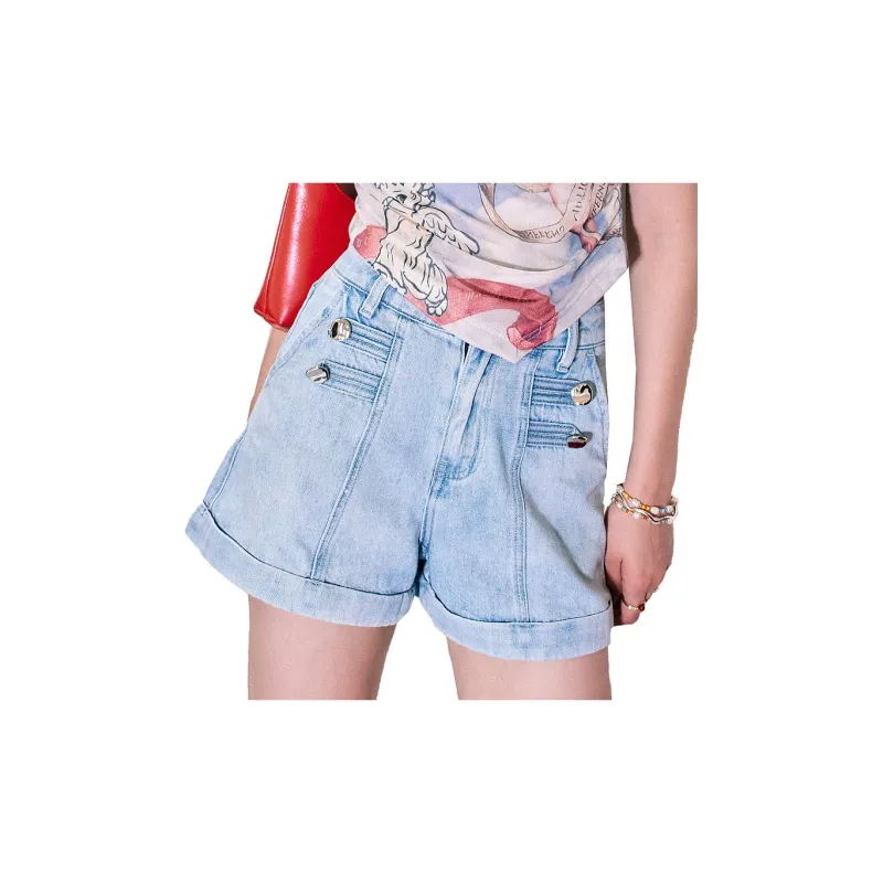 ELF SACK Denim Shorts Women's-5