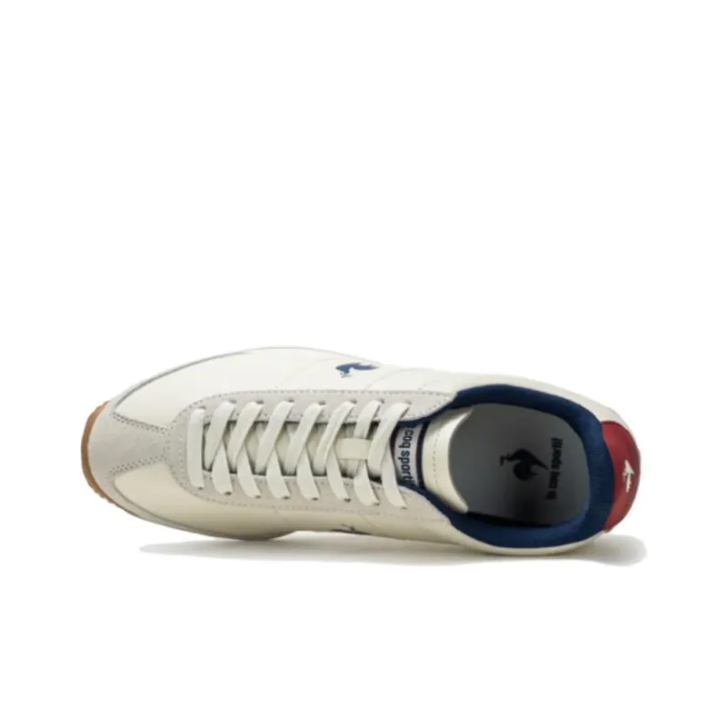 Le Coq Sportif Anti Slip And Wear Resistant Breathable Low Top Casual Shoes Men's Beige Blue Red-2