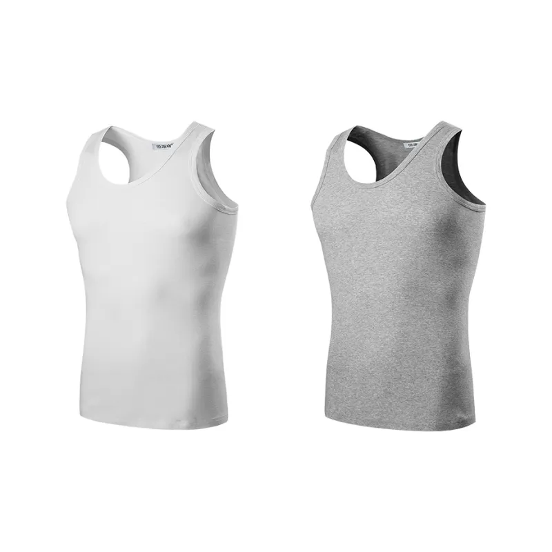 H YXIANG Men Tank Tops-8