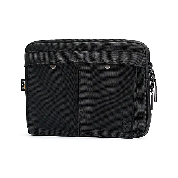 DOSRFINI Nylon Handheld Crossbody Bag Men's Black-8