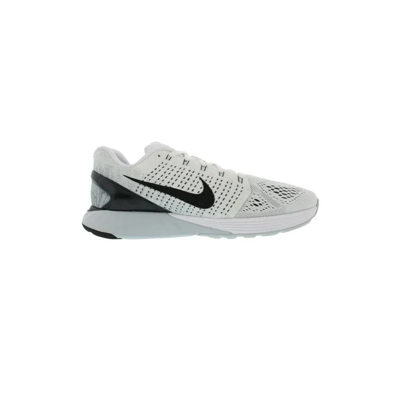 Nike LunarGlide 7 Cushioning Anti-Slip And Wear-Resistant Low-Top Casual Running Shoes Unisex Gray White-1
