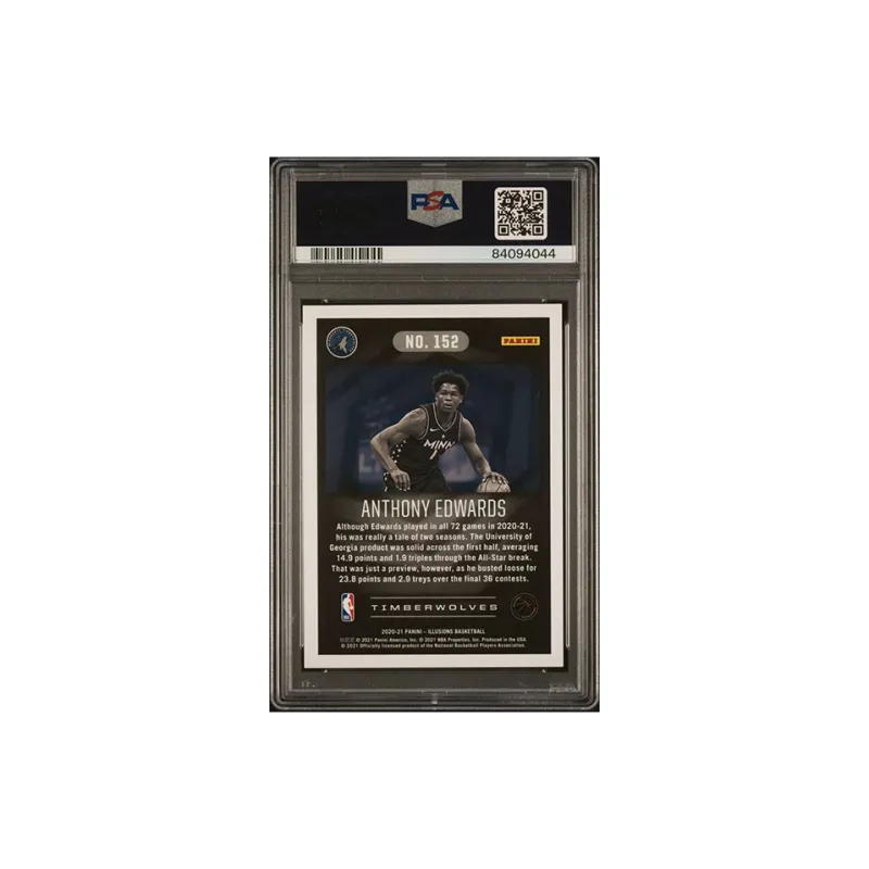 PANINI 2020 2021 Anthony Edwards, Star Card Graded Cards 1 Pc-1