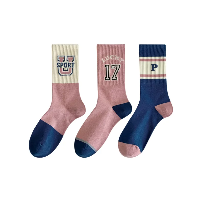 XXLLG Mid Calf Socks Women's 3 Pack-8