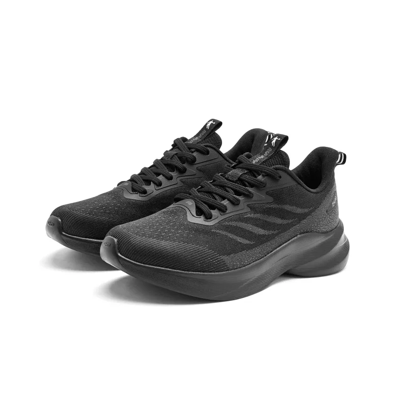 QIAODAN Light LITE Cushioned Slip-Resistant Abrasion-Resistant Low-Top Q-LITESPEED Technology Running Shoes Men's Black-2