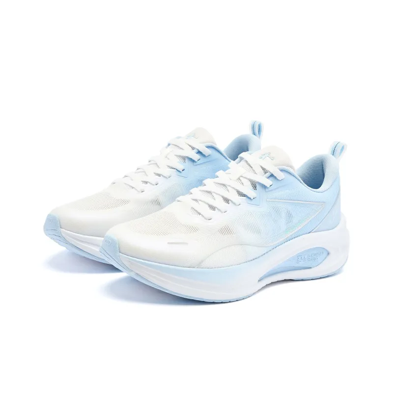 QIAODAN Phantom CITY Running Shoes Men Low Top Jordan White Glacier Blue-2