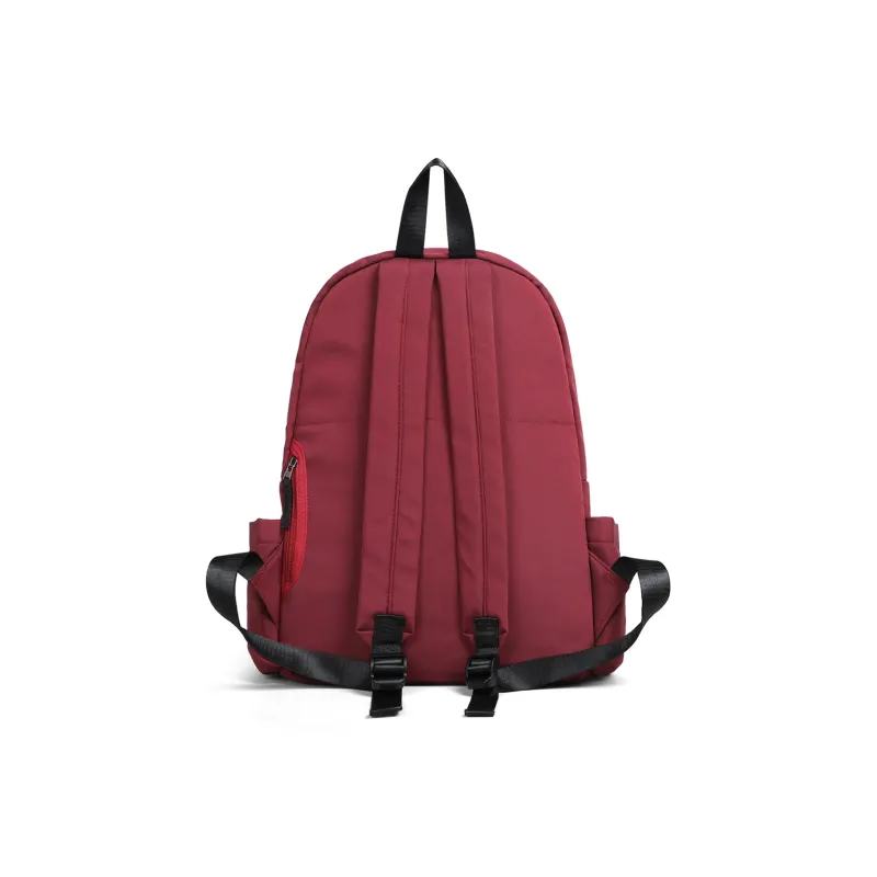 Kevin Cohen Fabric Backpack Tubas Unisex Burgundy-2