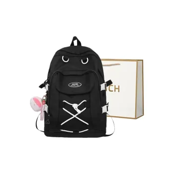 BRINCH Nylon Backpack Regular Women's Ecru/Black/Green/Blue/Brown