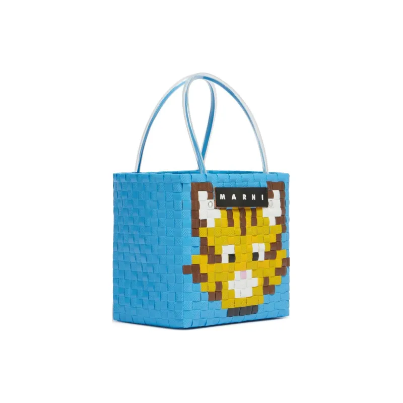 MARNI Polypropylene With Polyvinyl Chloride One Shoulder Handbag Women's Light Blue-2