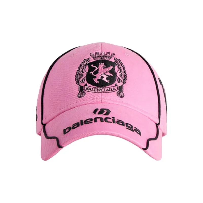 Balenciaga Cotton Baseball Caps Unisex Pink-1