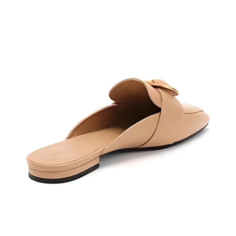 STELLA LUNA Wrap-toe Slippers Women's Deep Cocoa Color-4