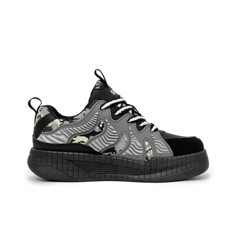 SLNU 3 Anti Slip Wear Resistant Low Top Casual Shoes Men's Black-1