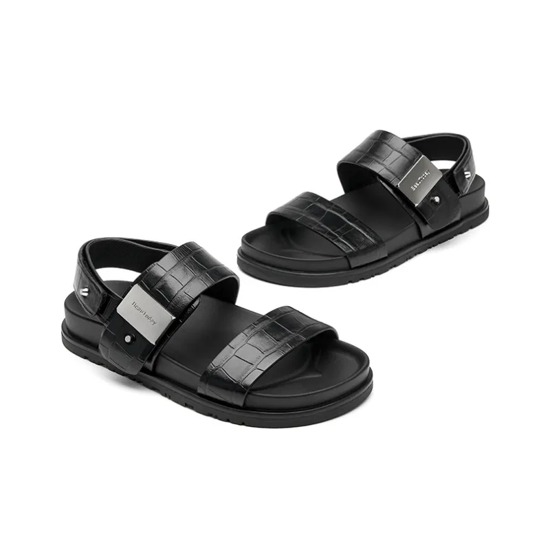 Beau Today Beach Sandals Women's Black-4