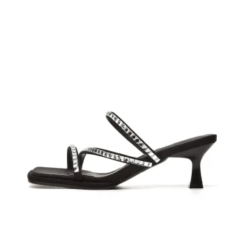 Jin Baichuan Metal Cut Out Slide Slippers Women's