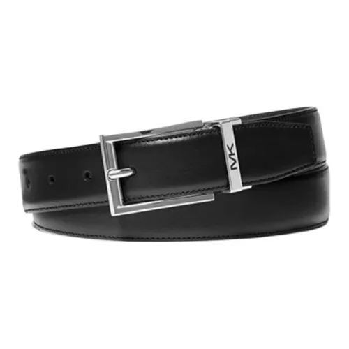 MICHAEL KORS Solid Color Design Pin Buckle Leather Belts Men's Multicolor 3.1cm