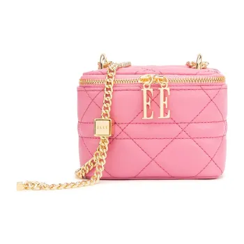 ELLE Cow Leather Crossbody Bag, Shoulder Bag Mini Women's Pink/White/Yellow/Blue