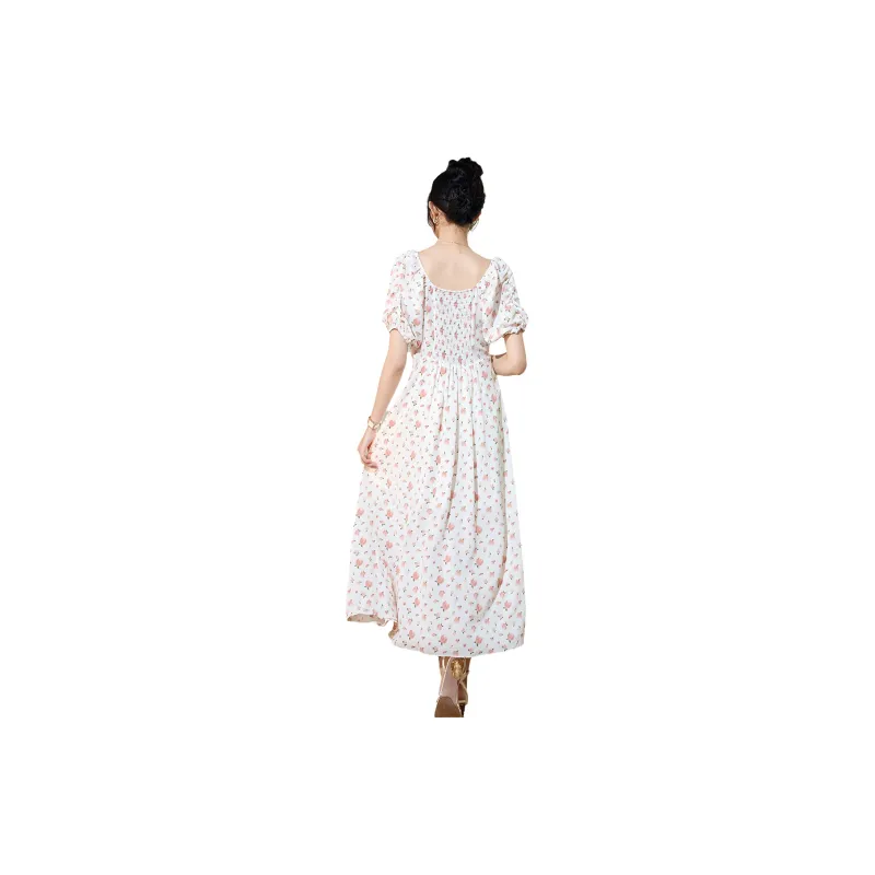 SMEN Short Sleeved Dresses Women's-0