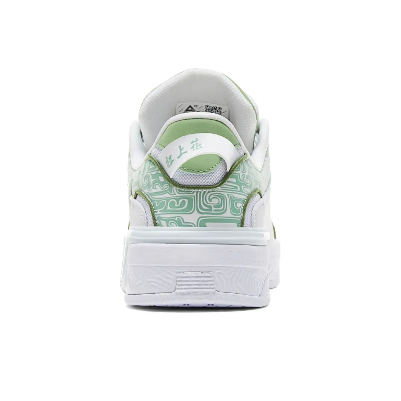 PEAK Coverage Slip-Resistant Cushioning Wear-Resistant Breathable Low-Top Skateboard Shoes Men's Baymax Emerald Green-4