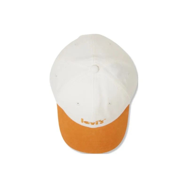 Levi's Cotton Baseball Caps Men's Ecru/Orange-1