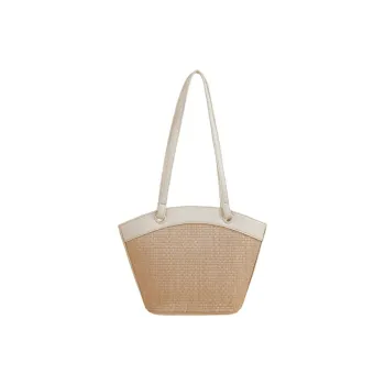 TOMATO&POTATO PU Shoulder Bag Regular Women's White/Black