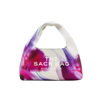 MARC JACOBS Leather Handbag Mini Women's White & Pink Purple