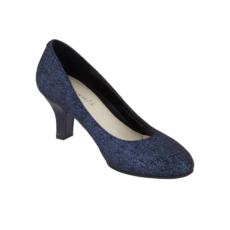 Asics Runwalk Block Heel High Heels 6.5cm Women's Blue-3