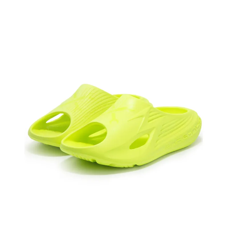 361° Slip-Resistant Slide Slippers Unisex Fluorescent Solar Yellow-2