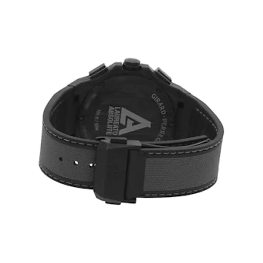 GP Laurel Series Automatic Mechanical Movement Men's Watches Watch 44mm Gray Dial Glassy Carbon Watch Case Rubber Strap-1