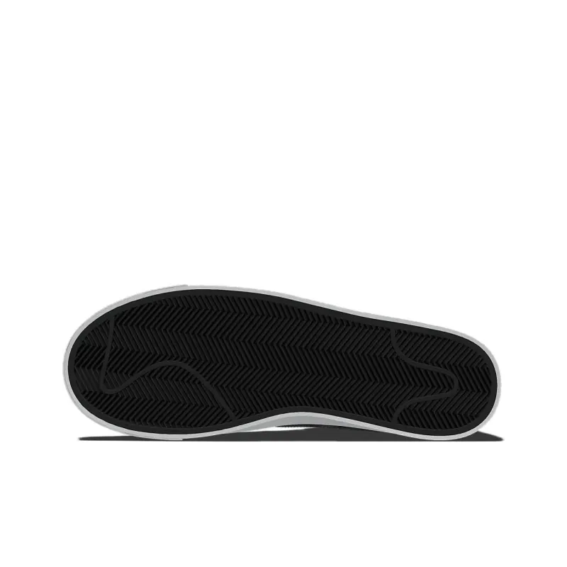 Nike Blazer Anti-Slip Wear-Resistant High-Top Skateboard Shoes Unisex White Black-4