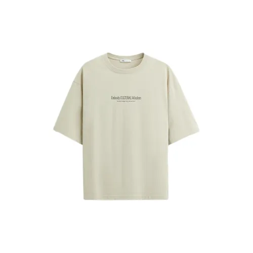 ZARA T-Shirts Men Beige