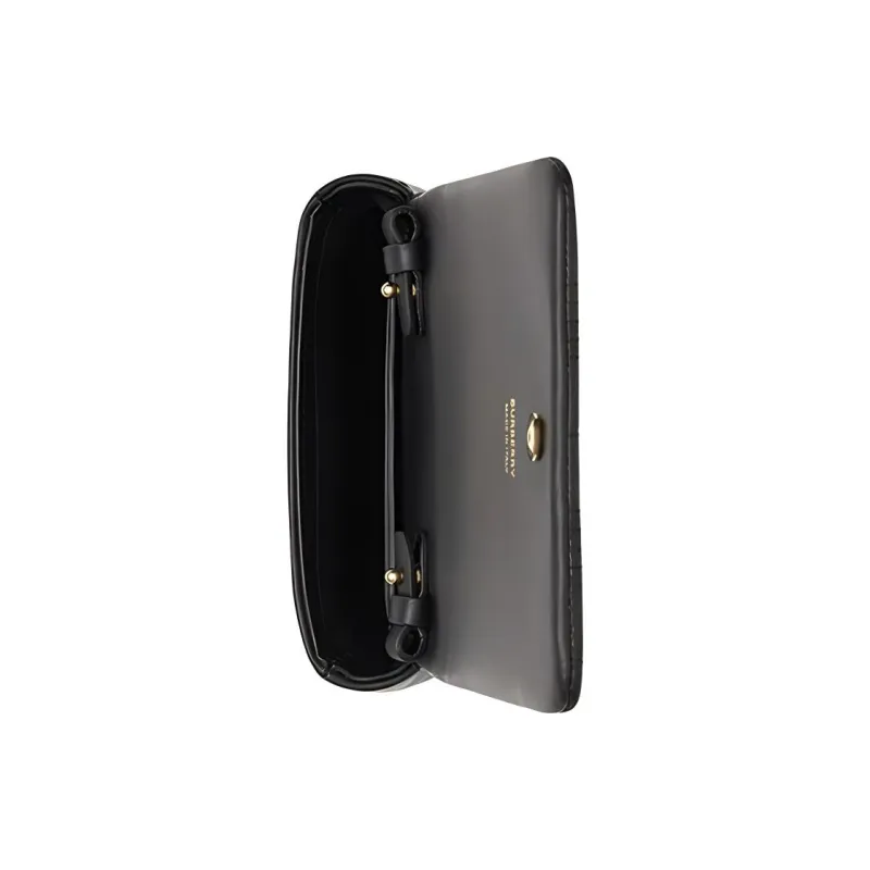 Burberry Lola Bag Quilting Lambskin Crossbody Bags Shoulder Bags Women's Black-3