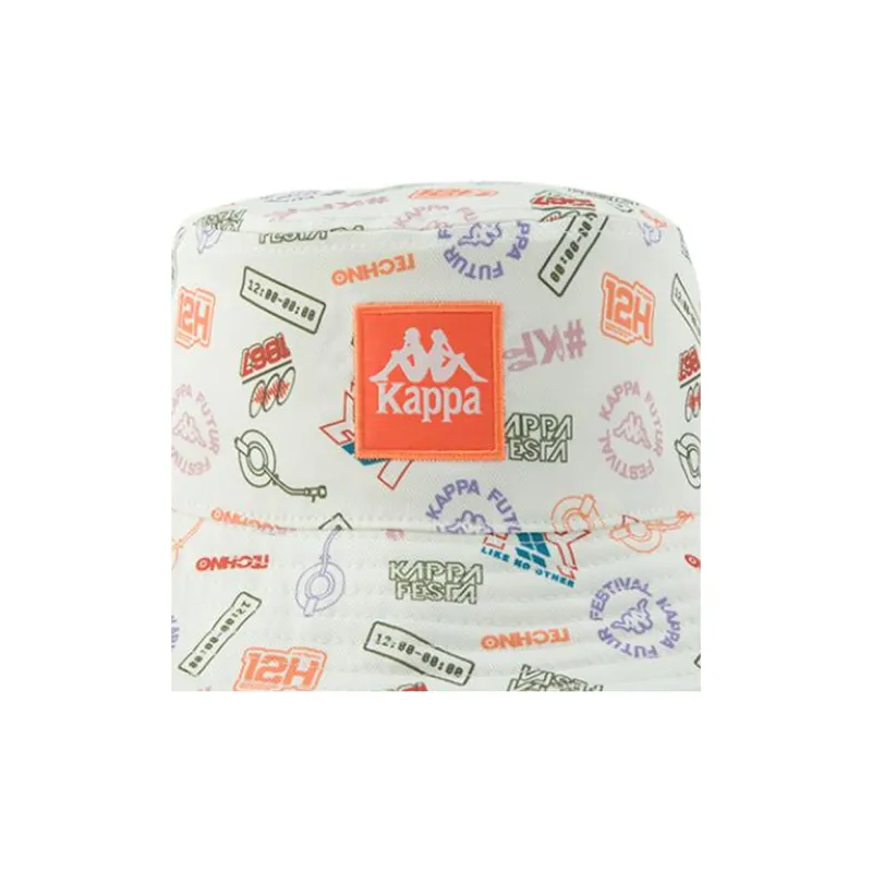 Kappa Polyester Bucket Hats Unisex White-2