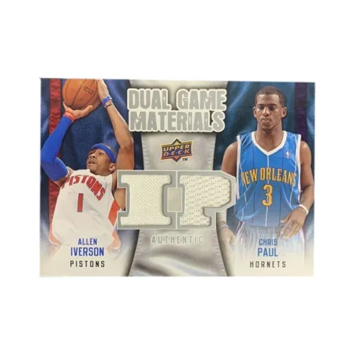 PANINI Allen Iverson Chris Paul Upper Deck Player Card Product Access 2009 10 UD Double Window Jersey Sports Cards 1 Pc