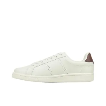 FRED PERRY B721 Cushioning Low Top Skateboard Shoes Men's White Brown