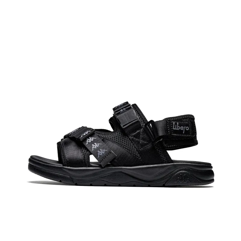 Kappa Jungle Lion Collection Cooling Slip Resistant Beach Sandals Unisex Black-0