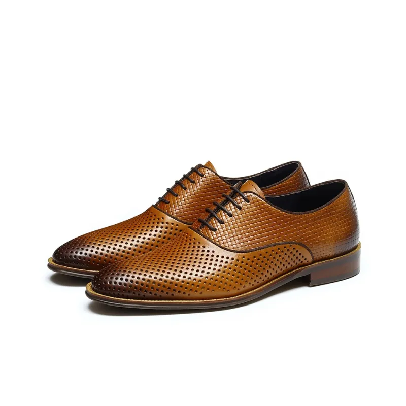 ASTON M.JAZZ Dress Shoes Men Low Top Ecru/Black/Brown-15