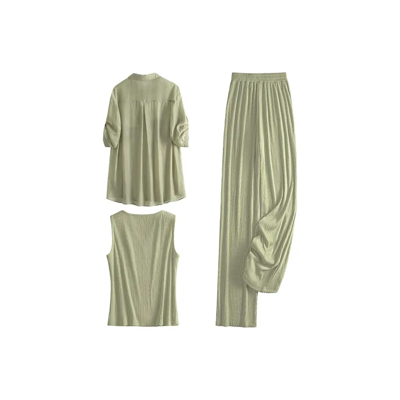 Cypress House Casual Suit Women's Grass Green-1