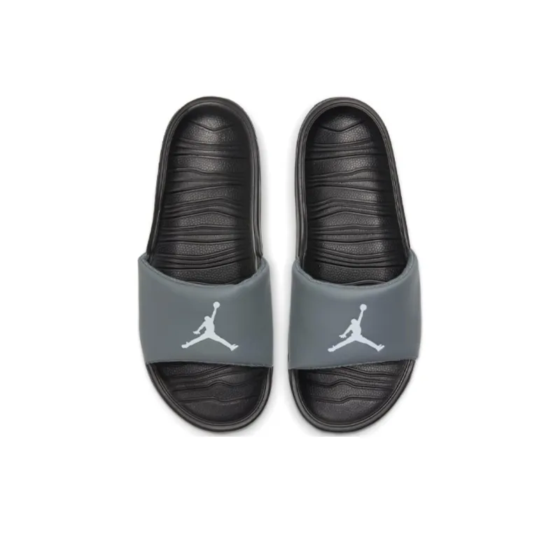 JORDAN Break Slide Slippers Grey/Black-2