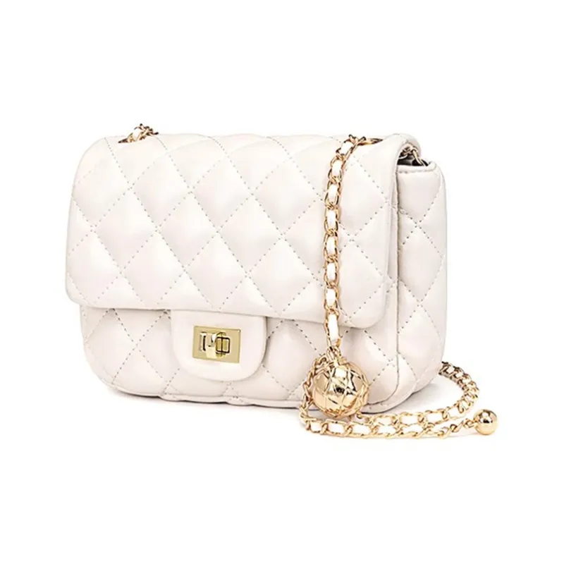 CLEVER& KETCH Textured Fabric Shoulder Bag Crossbody Bag Women's White/Black/Blue/Orange Red/Yellow-1