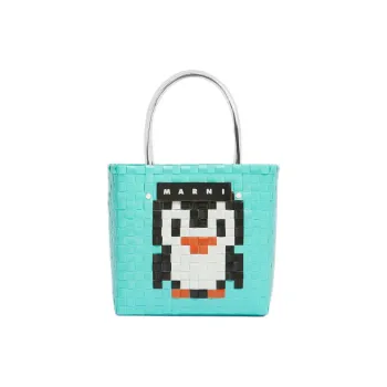 MARNI Polypropylene With Polyvinyl Chloride Tote Bag, Shopping Bag, Handbag Women's Blue