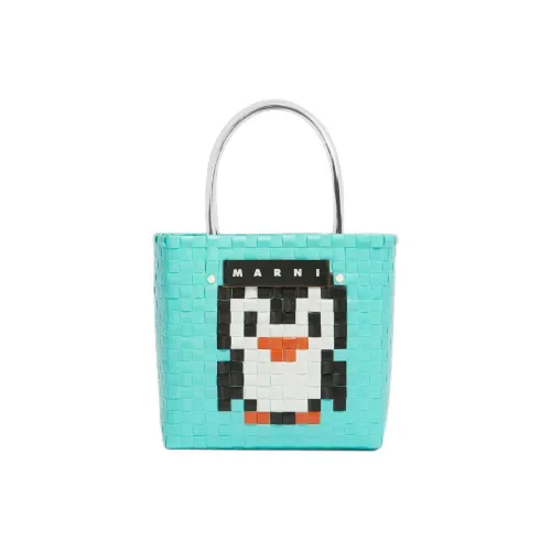 MARNI Polypropylene With Polyvinyl Chloride Tote Bag, Shopping Bag, Handbag Women's Blue