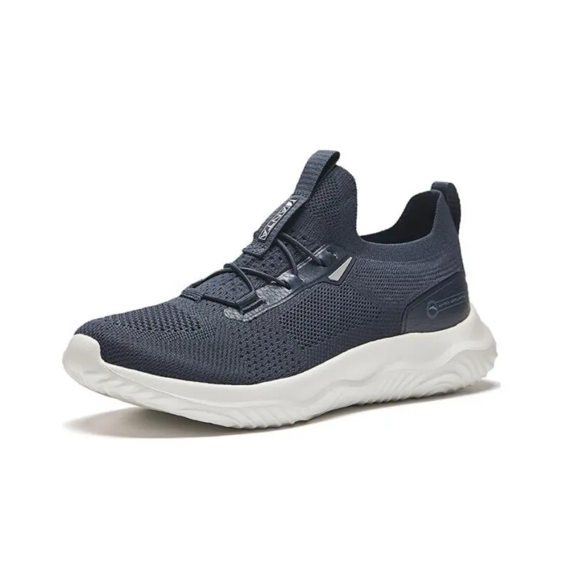 Anta Anti-Slip Wear-Resistant Low-Top Running Shoes Men's Jing Mo Blue-0