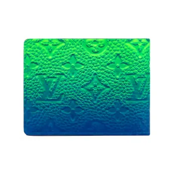 LOUIS VUITTON Pf Slender Taurillon Illusion Blue/Green