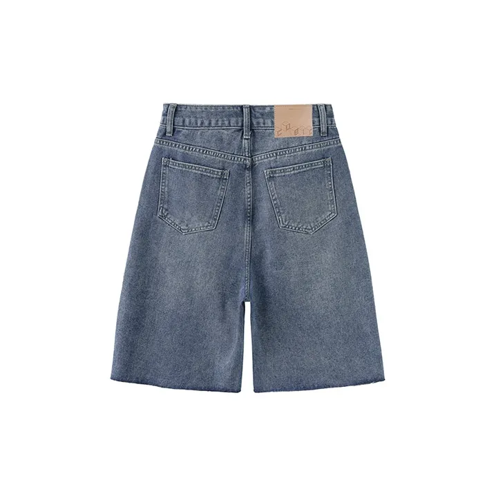 Cubic Denim Shorts Women's-1