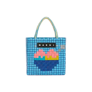 MARNI Polypropylene Tote Bag, Shopping Bag, Handbag Mini Women's Blue