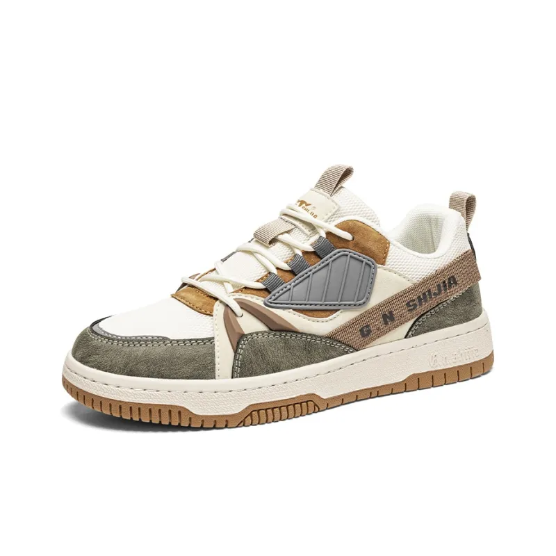 G.N.SHIJIA Lightweight Low Top Skateboard Shoes Men's Vintage-1
