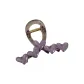 Purple Heart Medium Size Claw Clip