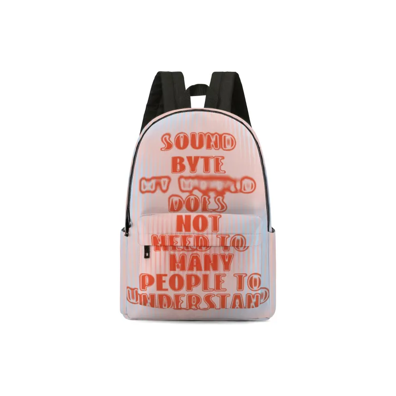Soundbyte Polyester Backpack Laptop Bag Regular Unisex Orange-0