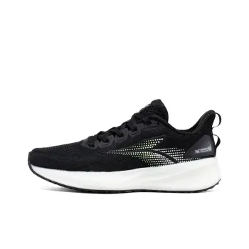 361° Cushioning Wear-Resistant Low-Top Sprint Running Shoes Women's Black White