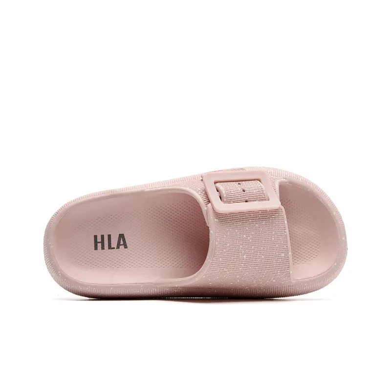 HLA Slide Slippers Women's Green/Sand/Pink-16