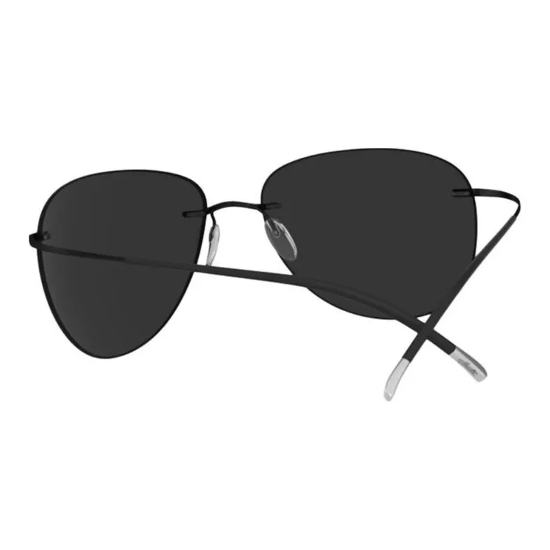 SILHOUETTE Metal Aviator Sunglasses Men's Black-2